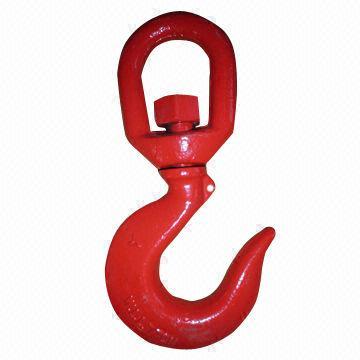 Color-painted US Type Swivel Hoist Hook with Latch, Made of Carbon Steel or Alloy Steel
