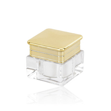 5g Luxury plastic square cosmetic container cream jar