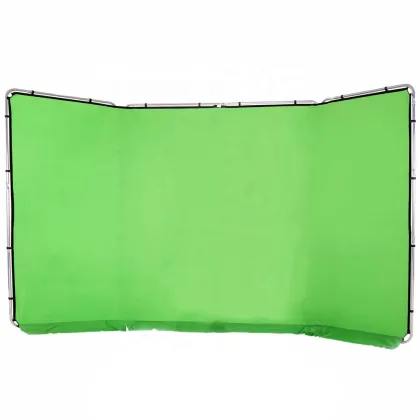 Lastolite LL LB7622 4m Panoramic Green Screen Backdrop with Frame