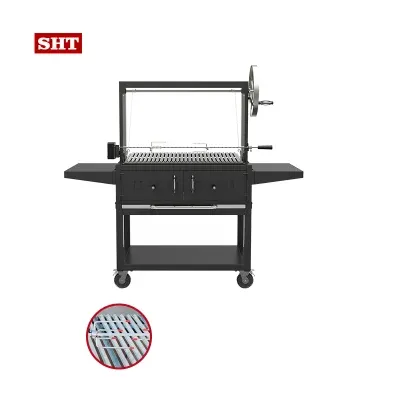 BBQ Grill Kit Gas Barbecue Grill Smoke Charcoal Grill