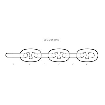 78 mm de link de pântano Cadeia de âncora U2 U3