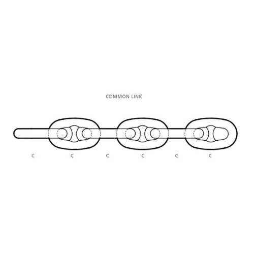 Chaîne d&#39;ancrage de 76 mm U2 U3