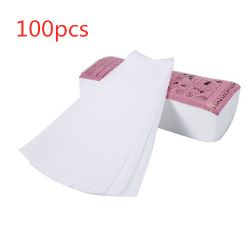 100pcs/lot Hair Removal Epilator Wax Strip For Hair Removal Depilatory Nonwoven Epilator Wax Strip Paper Roll Waxing Beauty Tool