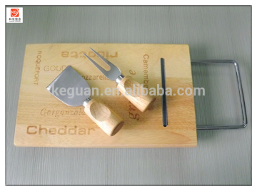CH-507 Best selling cheese knife set with cutting board