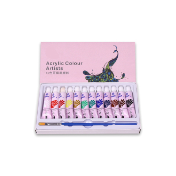 High Quality Art Supplies: 12, 24, or 36 Colors Acrylic Paint Sets for Kids Drawing