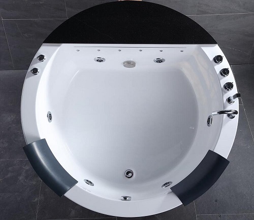 2 Person Round Whirlpool Soaking Bathtub