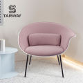 Vendre à chaud designer moderne de luxe rose tissu pp pp chaise de salle à manger d&#39;ameublement