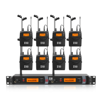 RW2080 Metall Wireless In -Ear Monitor -System - 2 Kanal 8 Bodypacks