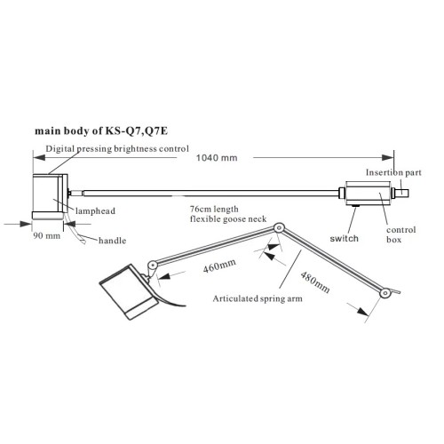 Surgical Exam Medical LED Mobile Lighting Unit