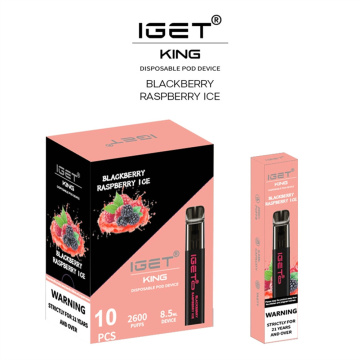 Original Iget King 2600puffs Disposable Vape Wholesale Price