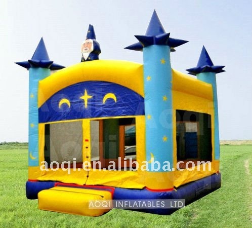 AOQI new products magical sorcerer inflatable bouncer AQ522 for kids bouncing