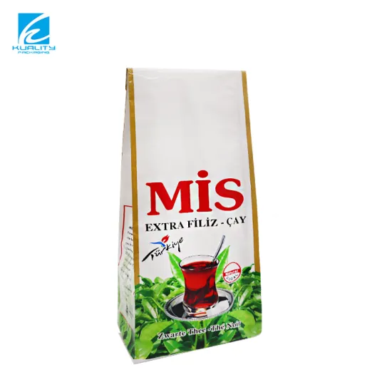 Customized Plastic Heat Seal Waterproof Side Gusset Tea Bags