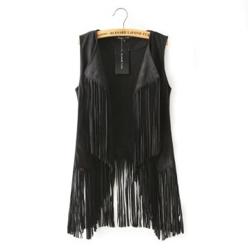 Wholesale Fashion Women Sleeveless Tassel Cardigan