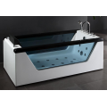 Bañeras grandes de remolino de hidromasaje de 1700 mm bañera acrílica con luz LED