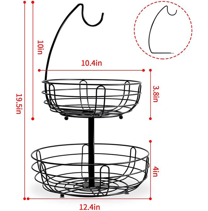 2 Tier Fruit Basket Size Jpg