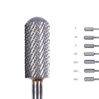 Professional Silver Tungsten Carbide Nail Drill Bit for Gel Polish Removal