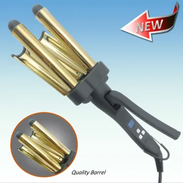 3 Barrel Curling Iron Hair Curlers, 25mm Diameter Curling Iron Size For Pro Salon Styling