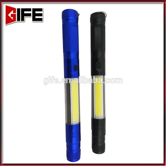 GF-6050-1 3 LED flashlight +COB flashlight Aluminum torch light