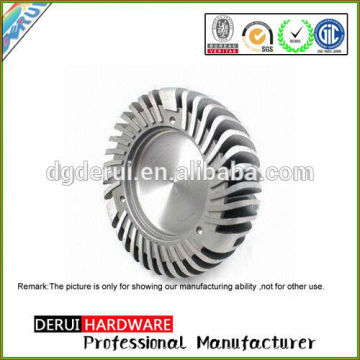 aluminum heat sink in led with black anodized