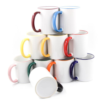 Wholesale Customizable 11oz White Heat Transfer Sublimation Porcelain Ceramic Tea & Coffee Mugs