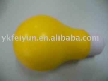PU yellow bulb Stress ball