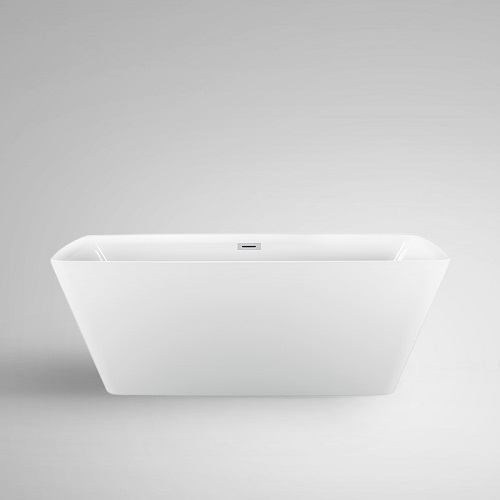 59 Inch Contemporary Square Soaking Standing Acrylic BathTub