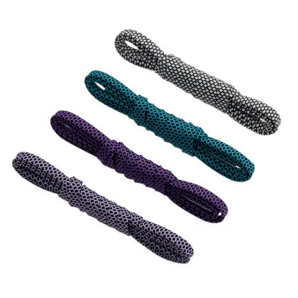 Trendy Double Color Flat Polyester Shoe Laces for 700, Jordan, and Converse Shoes