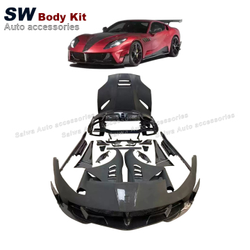 Kit per il corpo in fibra di carbonio parziale in stile MSY per Ferrari 812 Superfast - Aggiornamento per le prestazioni aerodinamiche