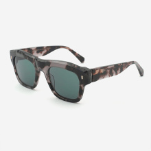 Square Thick Bevel Acetate Women's Sunglasses 24A8301