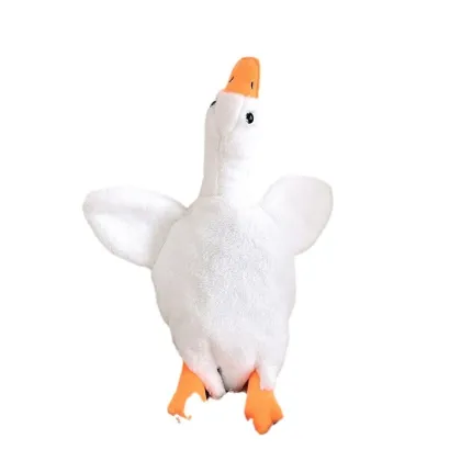 Cute Cartoon Cotton Crossbody Bag - Unisex Goose and Duck Plush Backpack