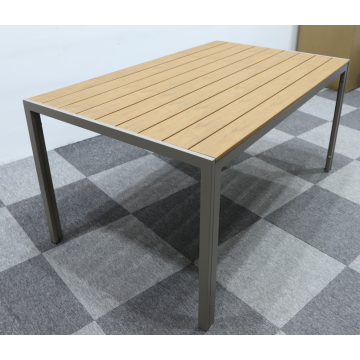 Transferred Print Alum Plastic Rectangular Outdoor Table
