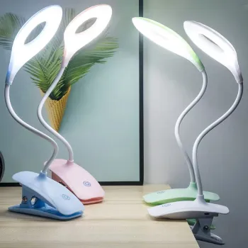 Rechargeable Mini light with Clamp for Desk or Bed