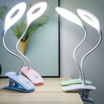 Rechargeable Mini light with Clamp for Desk or Bed