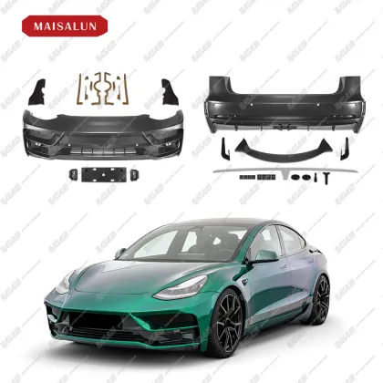 High Quality ST Style Car Bumper Body Kit for Tesla Model 3