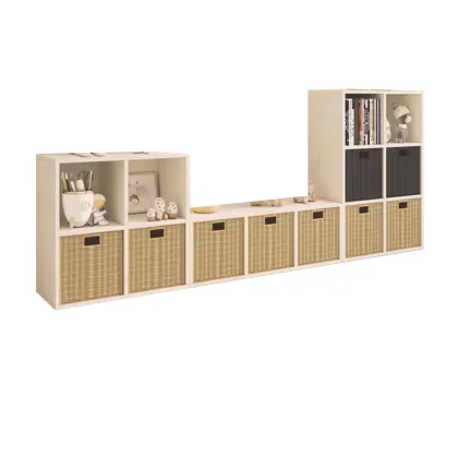 Toffy Friends Wooden Kid Bookshelf Storage Box