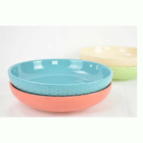 Runde Keramikschüssel für Restaurantsalat im neuen Design