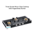 3 Burner Gas Stove Forged Burners Auto Ignition