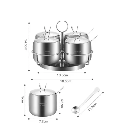 MAXCOOK Wholesale 304SS Seasoning Jar Set