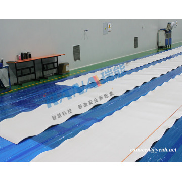 Fluoroplastic fabric-backed lining sheet