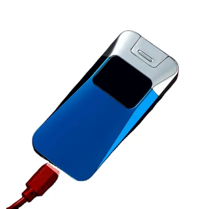 USB Rechargeable Tricolor Windproof Dual Arc Lighter