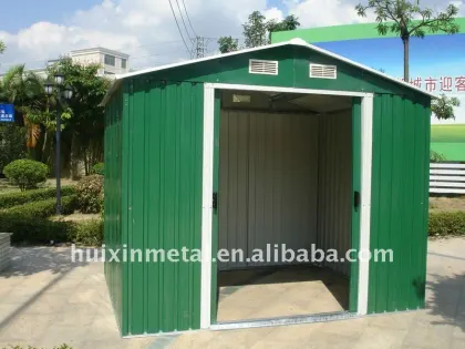 Prefabricated portable metal outdoor storage sheds