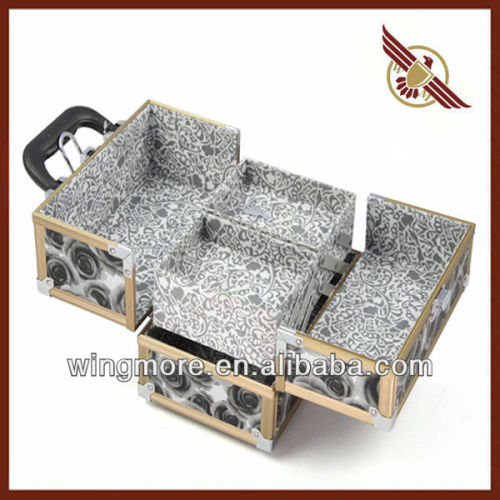 Aluminum Cosmetic case,Aluminum carrying case,Antique metal suitcaseWM-323