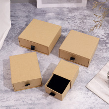 Malé Kraft Paper Box Box Šperky obaly