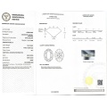ဖန်စီအလင်းအပြာရောင်ဘဲဥပုံ 0,84ct VS2 HPHT LAB DIAMOND