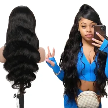 wholesale wig vendors brazilian natural wig human hair lace front yexin virgin peruvian hair wigs for black woman body wave