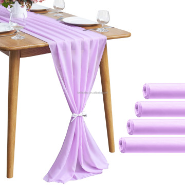 High Quality Wholesale Polyester Rectangle Table Runners for Home Decoration & Weddings