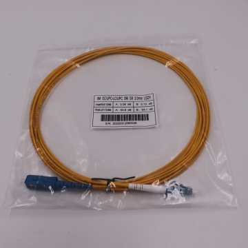 SC to LC UPC Single Mode Duplex Fiber Patch Cord 2mm - 5M G652D Fiber Optic Cable