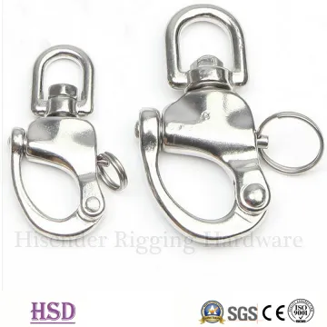Stainless Steel Snap Shackle with Eye Swivel Type