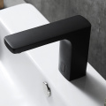 Induction type minimalist hot and cold basin faucet