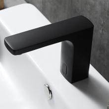 Simple square design with high appearance level Induction type minimalist hot and cold basin faucet Supplier